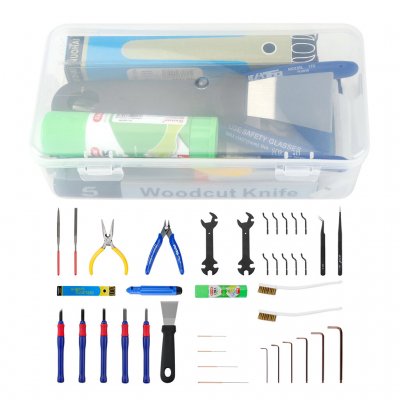 Ender-3 CR-10 Blade Tweezers Wrench Cleaning Brush Repair Pickup Kit 3D Printer Accessories COD