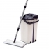 Stainless Steel Flat Squeeze Mop With Bucket Floor Dust Cleaning Microfiber Mops